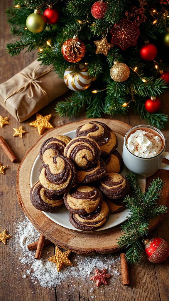 fudgy tahini chocolate cookies