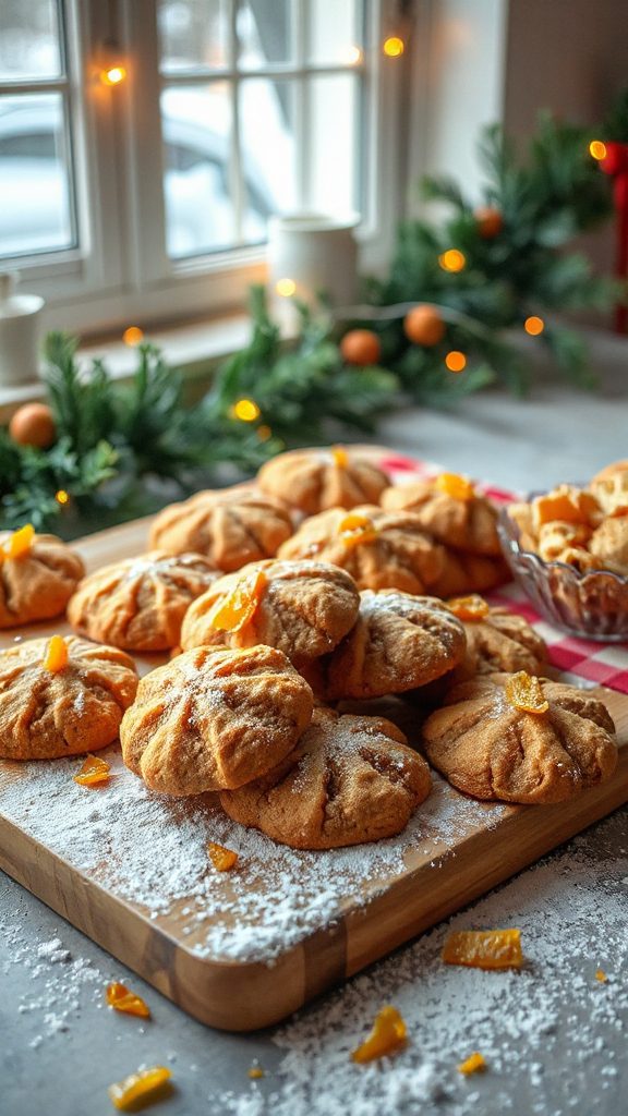 ginger cookies with orange zest