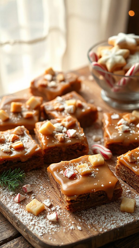 gingerbread caramel dessert bars