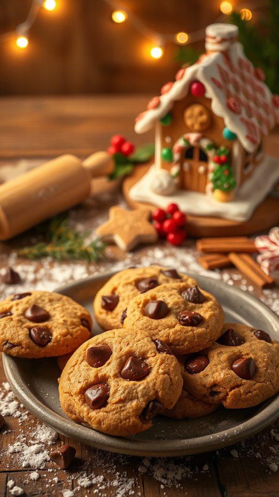 gingerbread chocolate chip cookies gingerbread chocolate chip cookies
