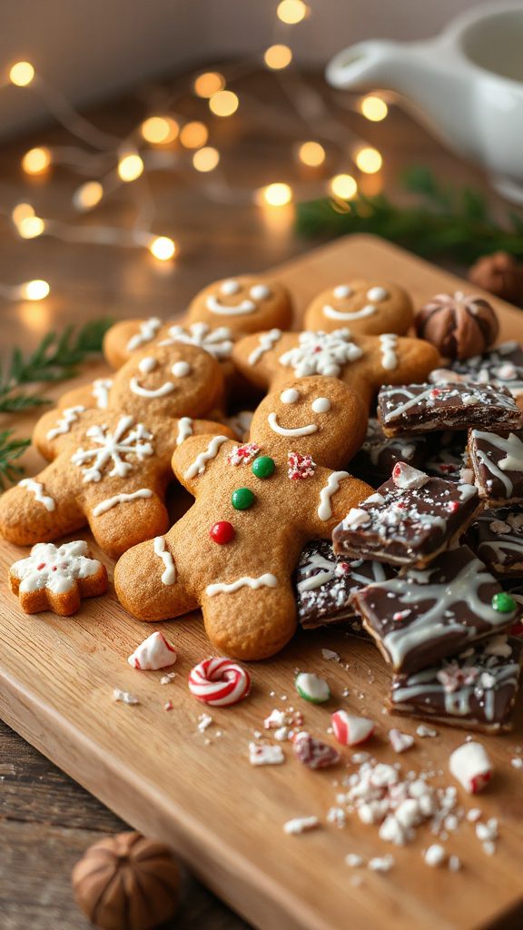 gingerbread cookies with peppermint