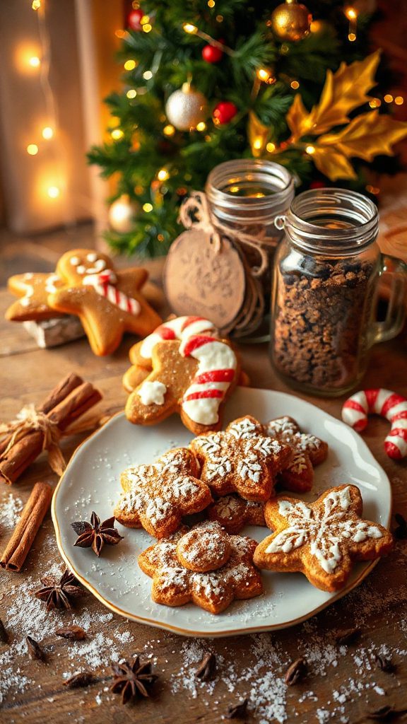 gingerbread cookies with pudding