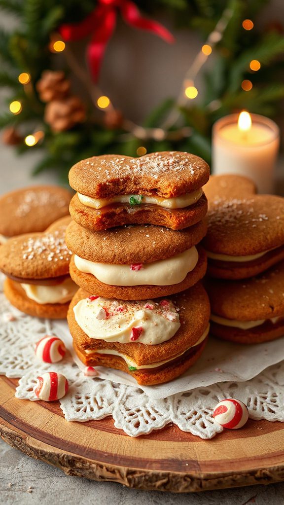 gingerbread cream cheese sandwiches