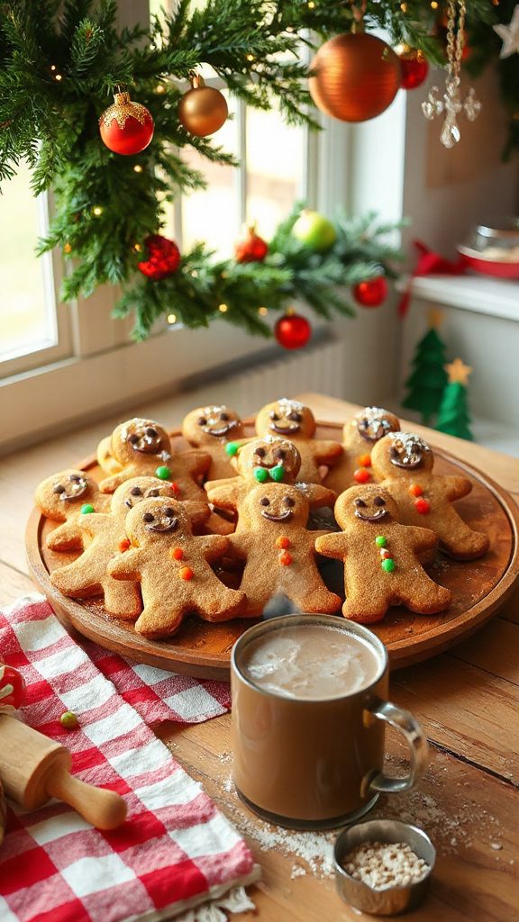 gingerbread men holiday cookies