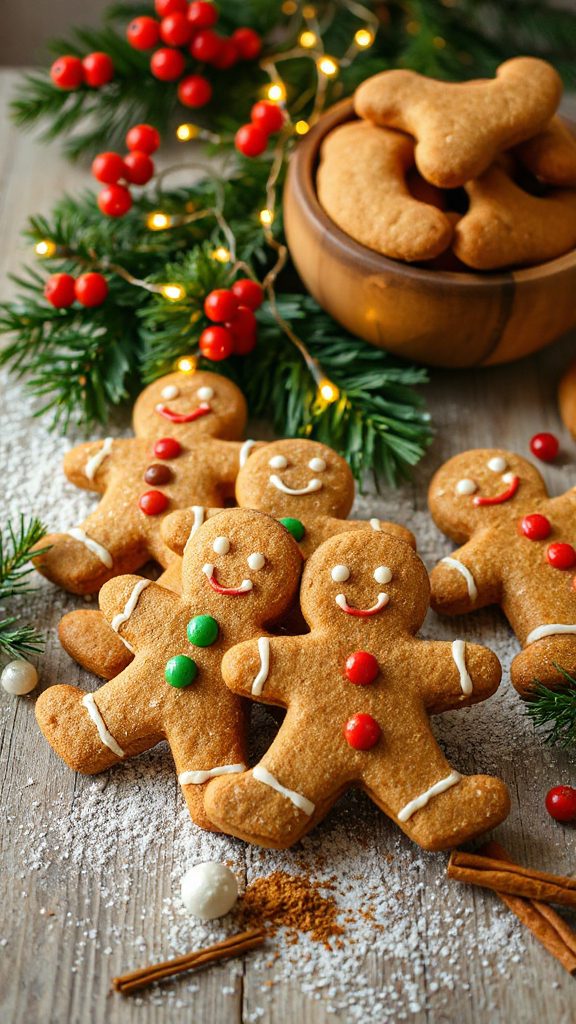 gingerbread men holiday cookies