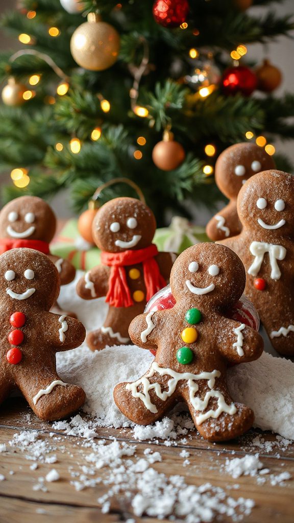 gingerbread men holiday cookies