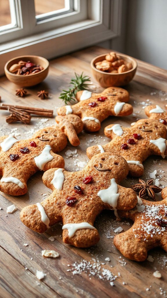 gingerbread men holiday cookies