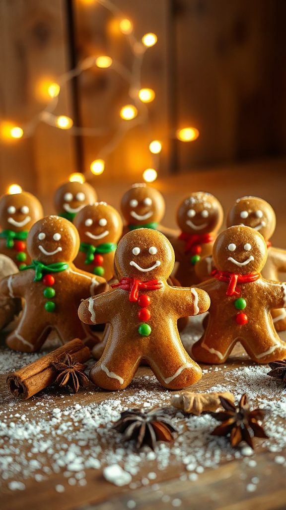 gingerbread men holiday cookies