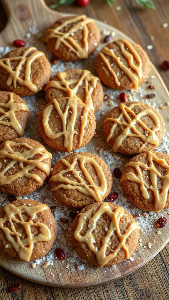gingerbread tahini sesame cookies