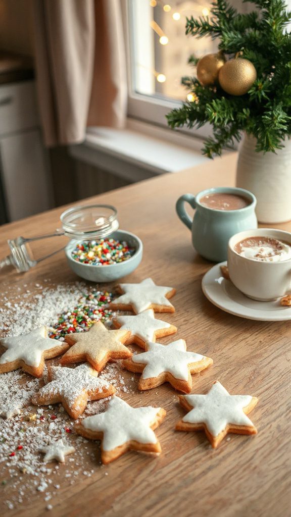 glittery holiday snowflake cookies glittery holiday snowflake cookies