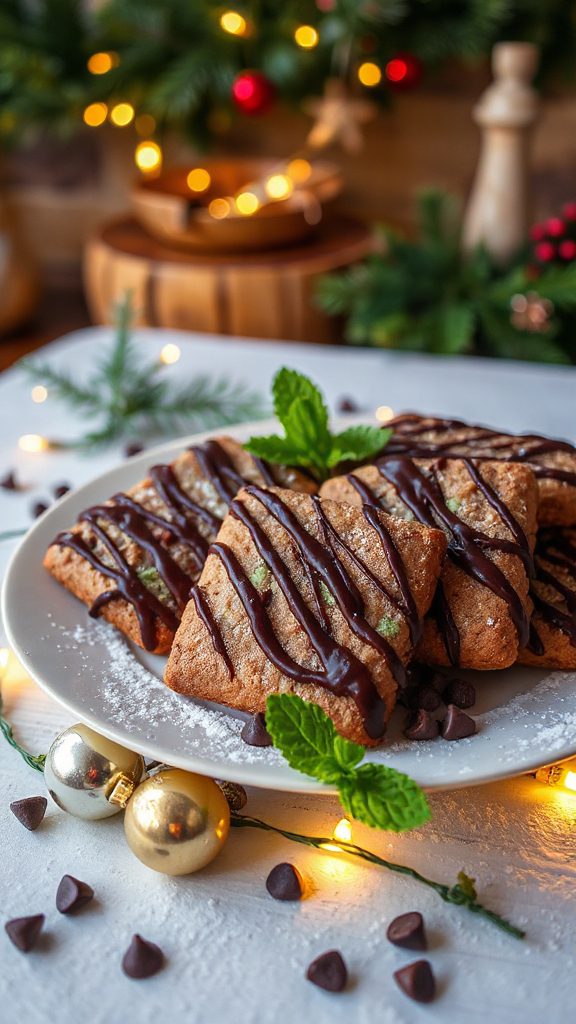 gluten free chocolate mint cookies