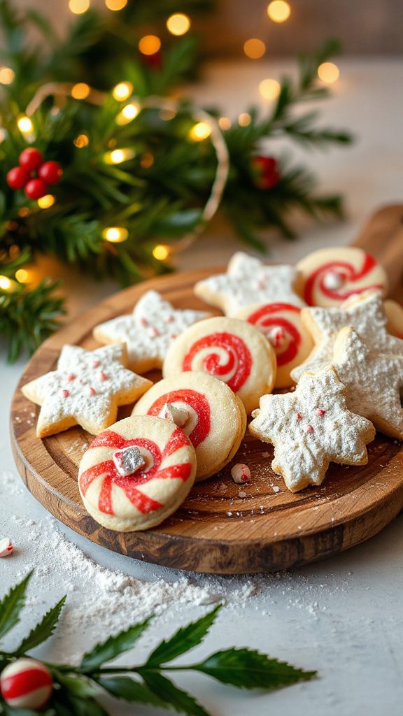 gluten free peppermint holiday cookies