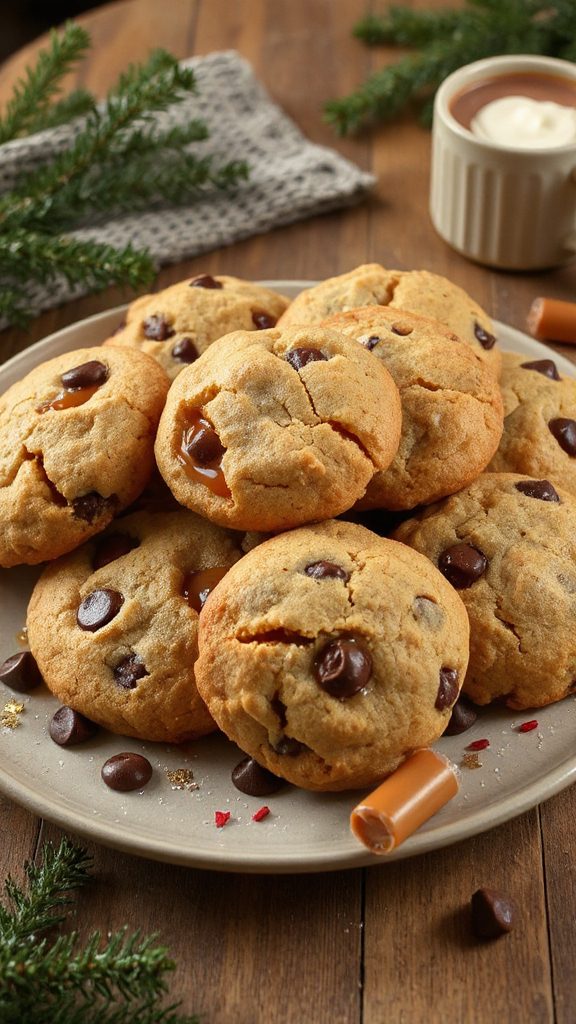 gooey caramel chocolate cookies