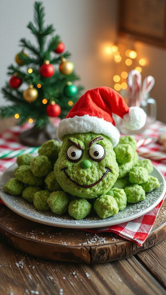 grinch themed festive treats