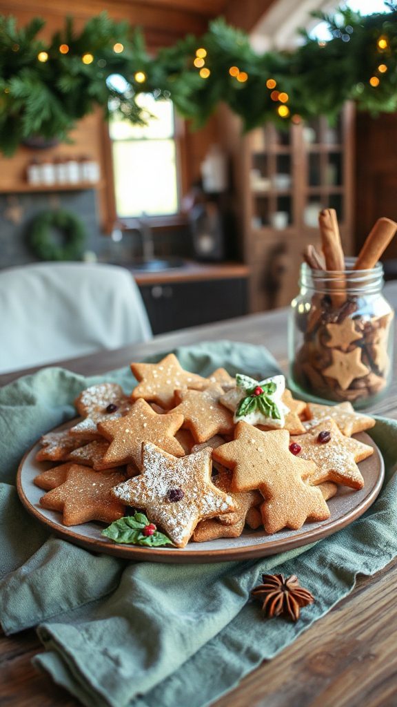 guilt free almond gingerbread cookies