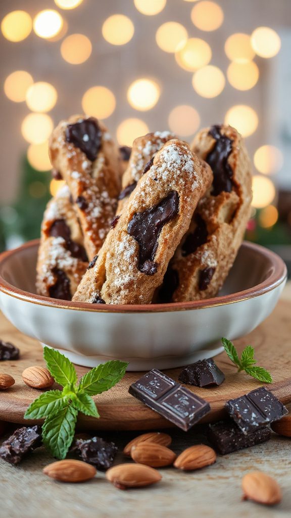 guilt free chocolate almond biscotti