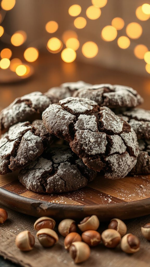 hazelnut crinkle cookie recipe