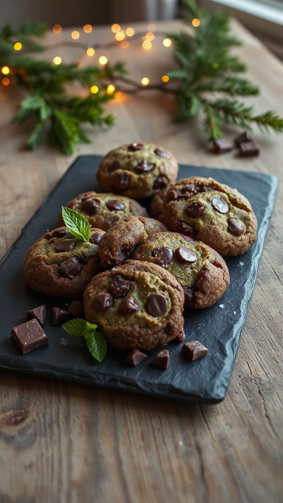 healthy chocolate avocado cookies