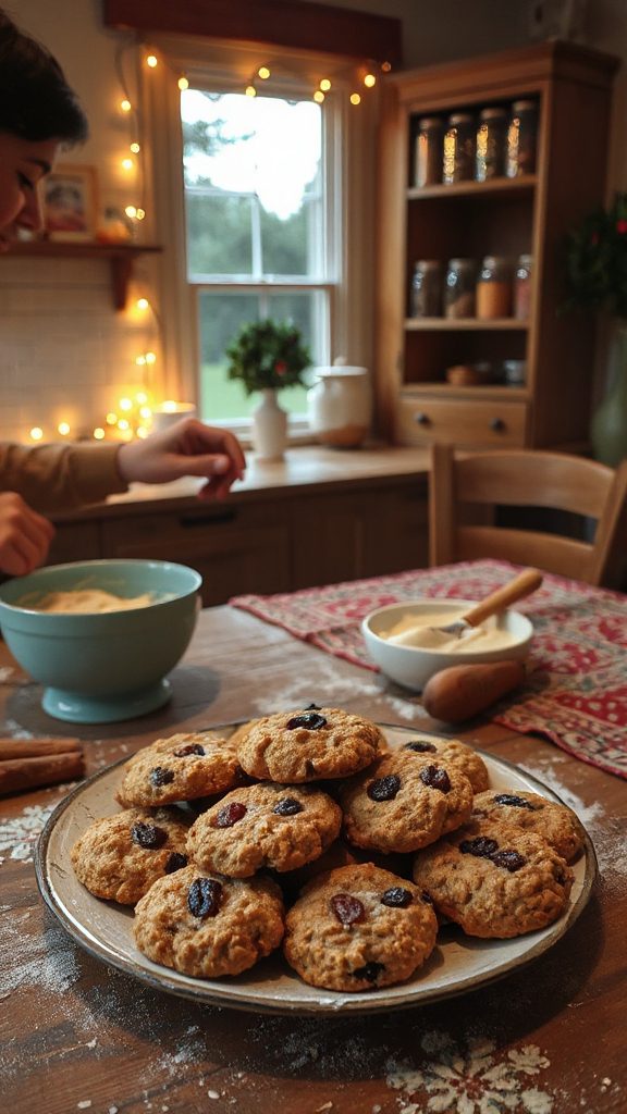 hearty oatmeal raisin cookies