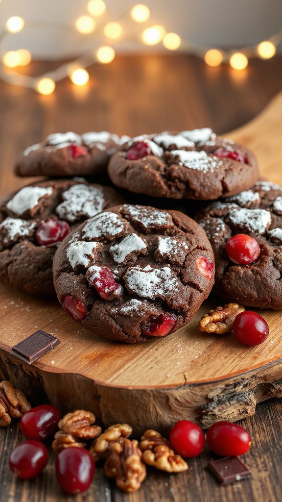 holiday cranberry walnut cookies