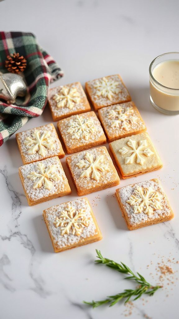 holiday eggnog cookie squares
