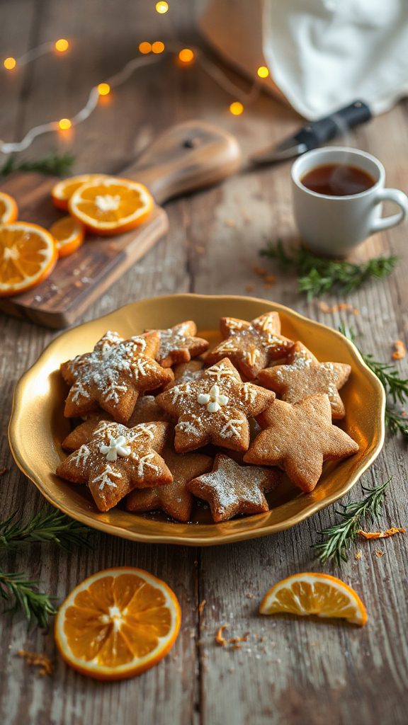 holiday orange blossom cookies