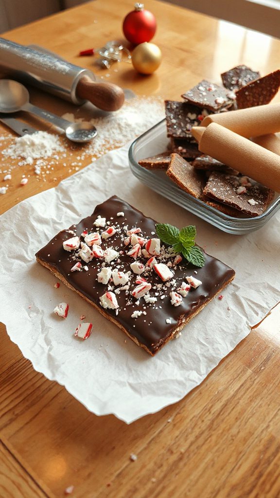 holiday peppermint bark cookies