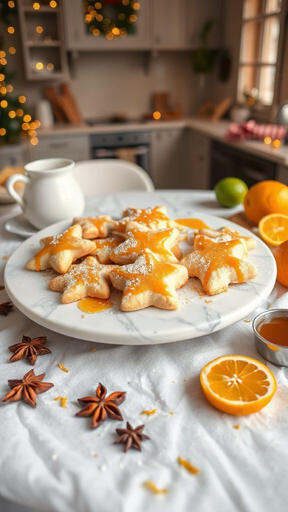 honey citrus glazed cookies