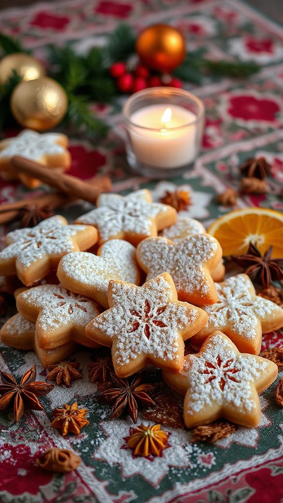 honey spiced festive cookies