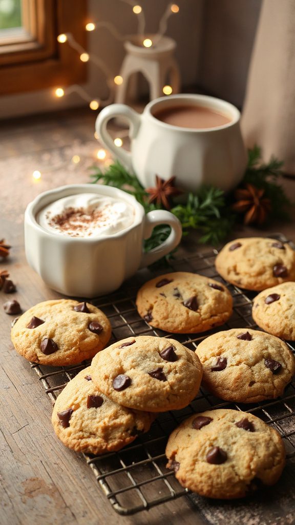 hot cocoa chocolate chip cookies hot cocoa chocolate chip cookies