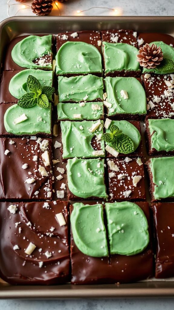 indulgent chocolate mint bars