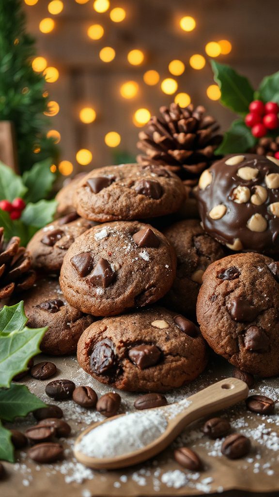 indulgent mocha hazelnut cookies