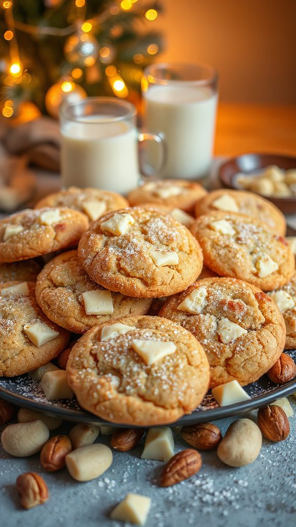 indulgent white chocolate cookies