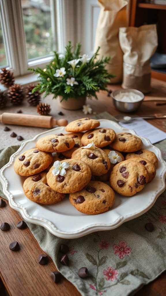 jasmine infused chocolate chip cookies