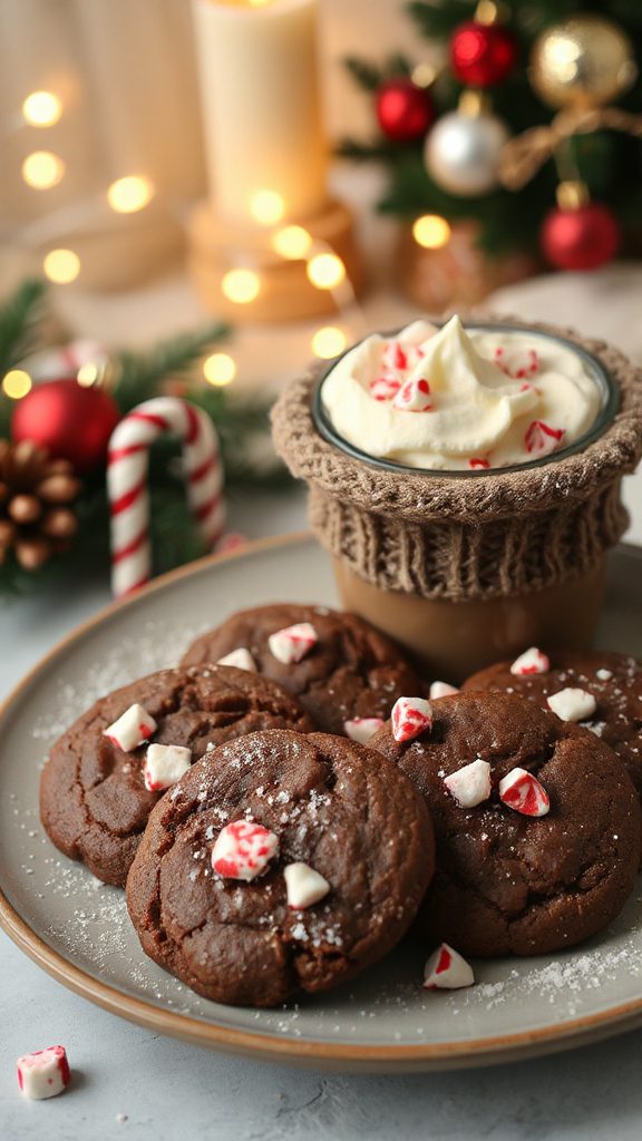 keto friendly peppermint mocha cookies