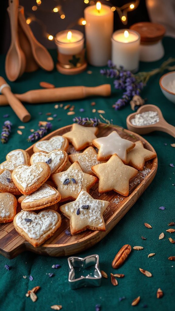 lavender and coriander cookies