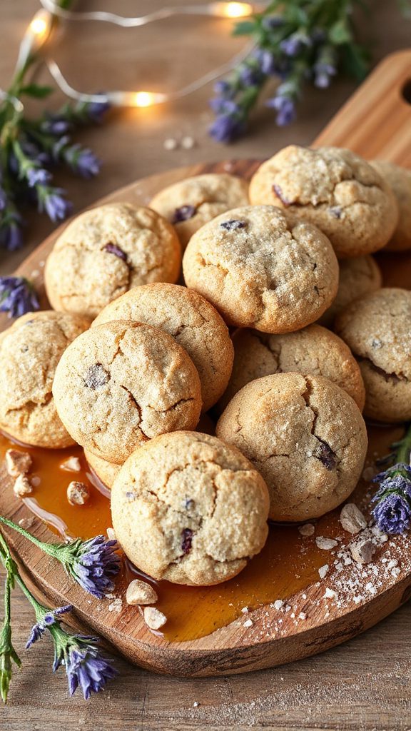 lavender infused chewy cookies