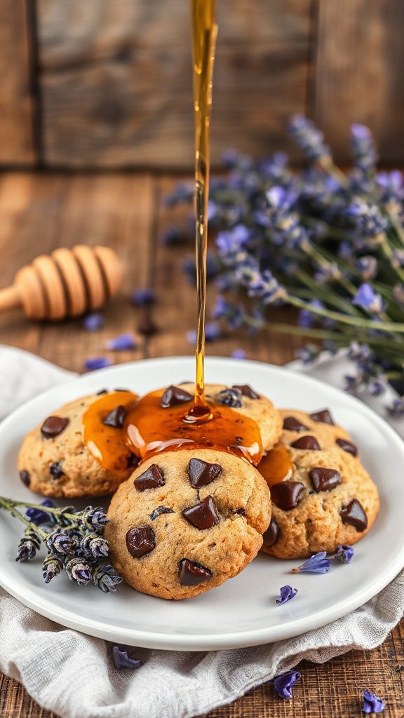 lavender infused chocolate chip cookies