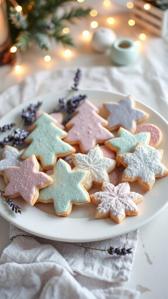 lavender infused shortbread cookies
