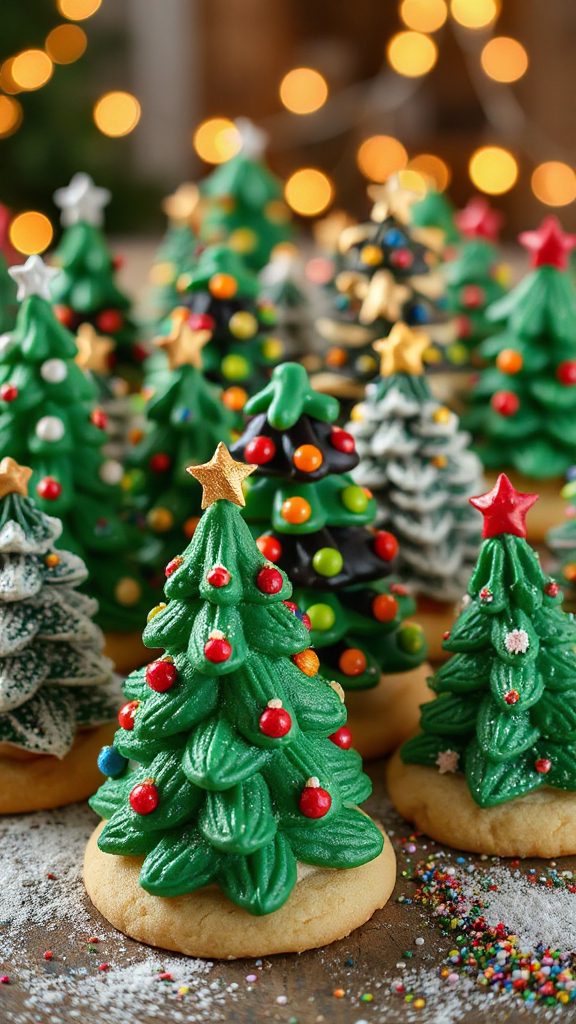 layered holiday tree cookies layered holiday tree cookies