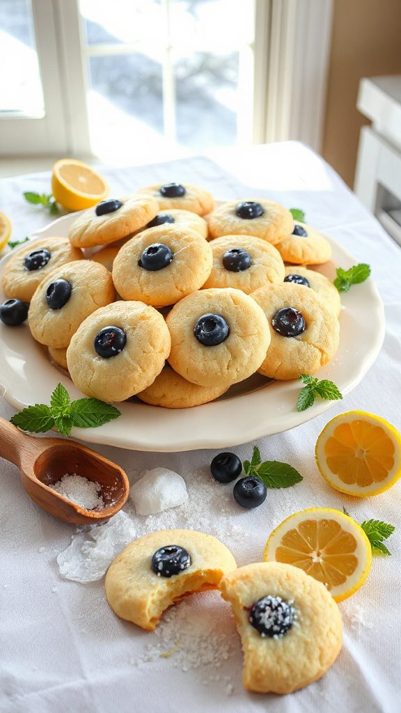lemon blueberry sugar cookies