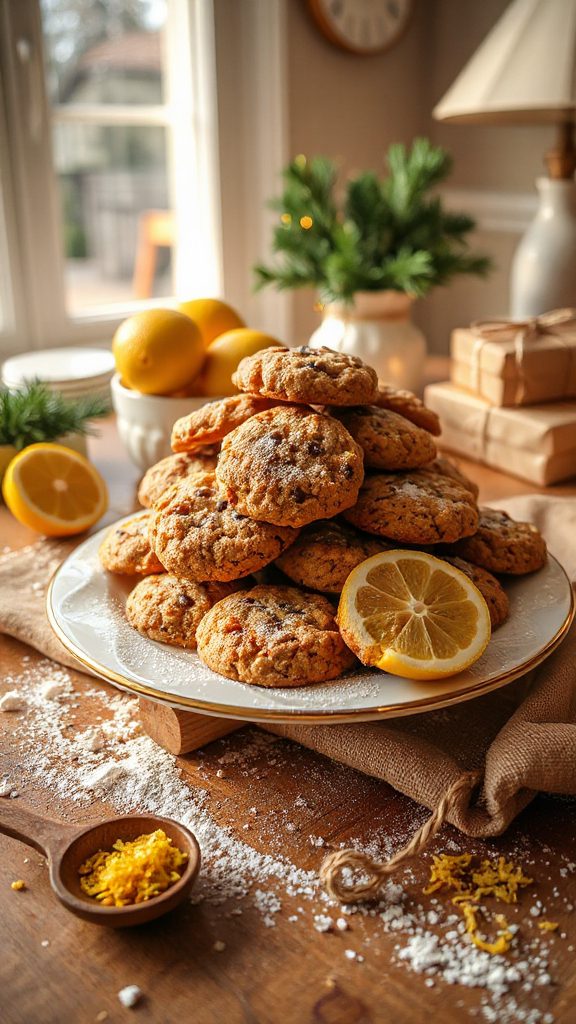 lemon chia seed oatmeal cookies