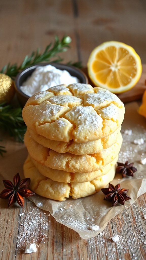 lemon crinkle cookies recipe