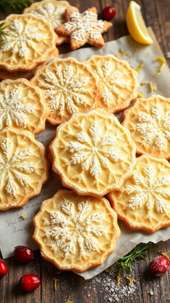 lemon flavored crispy wafers