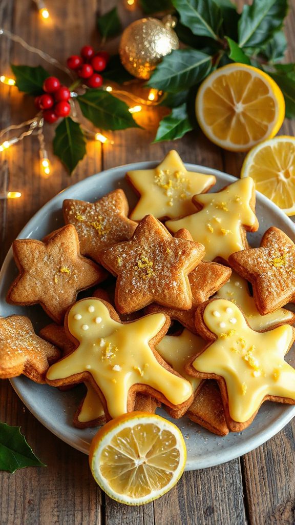 lemon gingerbread cookie delight