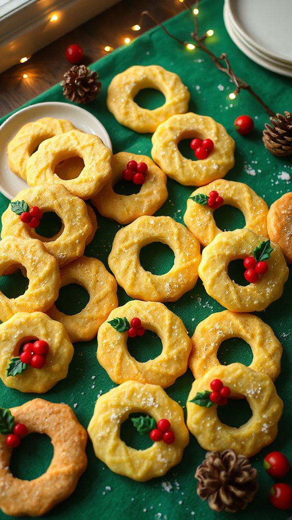 lemon glaze wreath cookies
