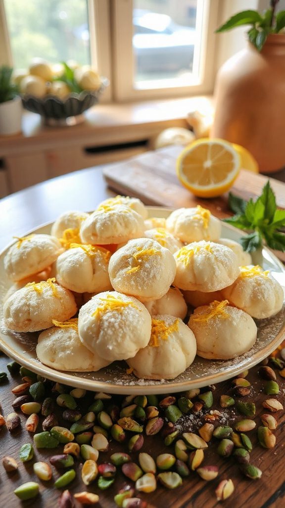 lemon infused creamy ricotta cookies