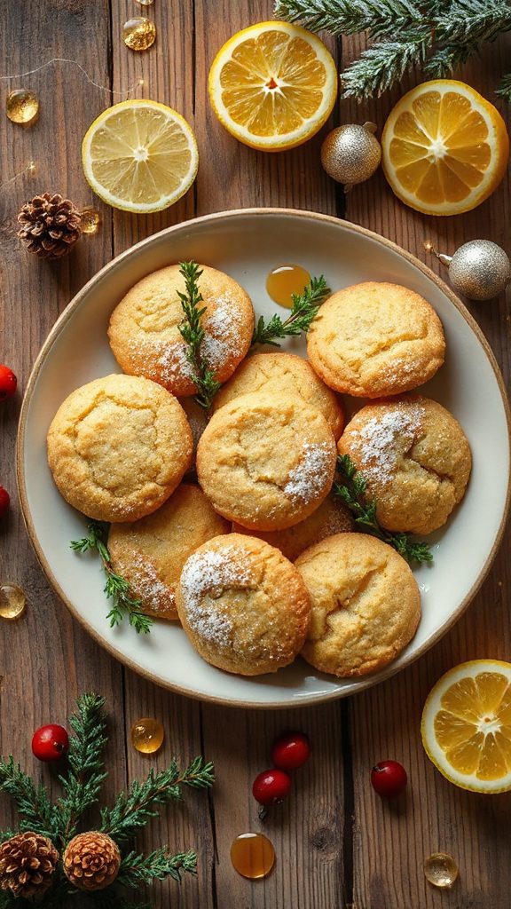 lemon thyme honey cookies