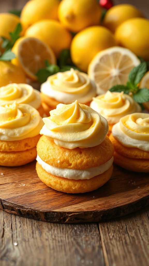 lemon velvet whoopie pies