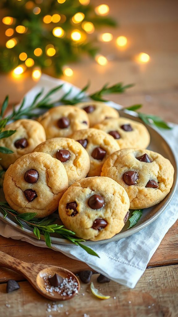 lemon verbena chocolate cookies